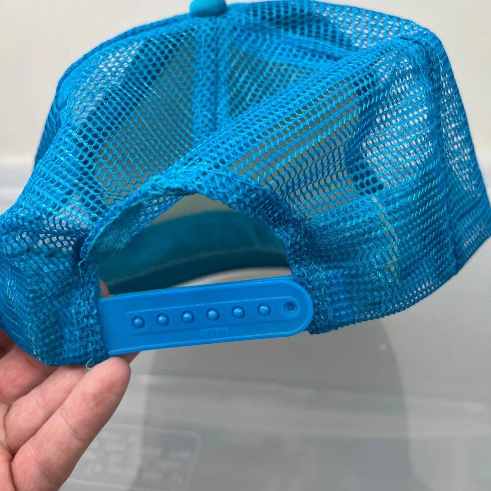 Otto Ski Week Trucker Hat Womens Adjustable Blue Snapback Mesh Winter Sports Cap